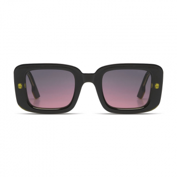 Komono Sonnenbrille Avery Matrix grün, Gläser dunkelblau bis rot getönt, front